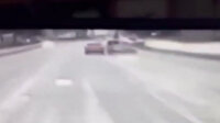 Ankara'da makas atan sürücünün çarptığı hafif ticari araç takla attı