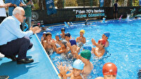 Akdeniz Belediyesi yüzme havuzunu çocuklara getirdi
