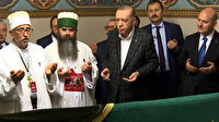 Cumhurbaşkanı Erdoğan  Hacı Bektaş Veli'nin türbesini ziyaret etti
