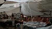 Maltepe'de pazar yeri sular altında kaldı