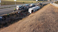 Afyonkarahisar'da yolcu otobüsü şarampole devrildi: Bir ölü 30 yaralı