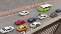 İzmit'te düğün konvoyu trafik akışını engelledi