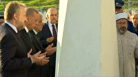 Cumhurbaşkanı Erdoğan Aliya İzzetbegoviç'in kabrinde dua etti