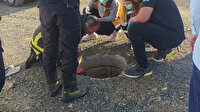 Açık kalan rögara düştü: İki buçuk saat sesini duyurmaya çalıştı
