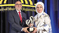 Emine Erdoğan’a "Uluslararası Başarı ve Topluma Katkı Ödülü" verildi: Dünyanın vicdanıyız