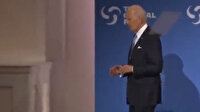 ABD Başkanı Joe Biden'ın kürsüdeki tuhaf halleri gündem oldu