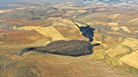 Nemrut Jeoparkı'ndaki lav kalıntıları dronla görüntülendi