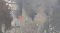 Fatih'te tarihi surlarda yangın