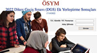 DGS ek yerleştirme sonuçları ÖSYM tarafından açıklandı