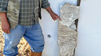 Köyceğiz'de çöplüğe atılmış 200 yıllık mezar taşı bulundu