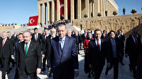 Cumhurbaşkanı Erdoğan Anıtkabir'de: Bu tarihi günü TOGG'un açılışı ile taçlandırıyoruz