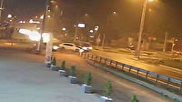 Düzce'de otomobille minibüsün çarpıştığı kaza kamerada