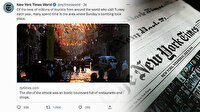 Taksim'deki hain saldırıyı 'turizm' vurgusuyla servis eden New York Times paylaşımını kaldırdı