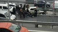 Gaziosmanpaşa'da kararsız sürücü bariyerlere çarptı