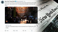 New York Times'tan Taksim'e 'haber' terörü: Taksim'deki hain saldırıyı 'turizm' vurgusuyla servis ettiler