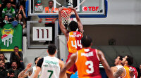 Bursaspor, evinde Galatasaray Nef'e 93-88 mağlup oldu