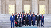 TBMM Başkanı Şentop Kırgızistan Meclis Başkanı Şakiyev ile görüştü