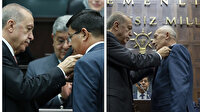 Cumhurbaşkanı Erdoğan AK Parti'ye geçen İYİ Parti'den Kürşat Engin Özcan ve CHP'den Mustafa Ertekin'in rozetlerini taktı