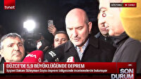Bakan Soylu'dan Düzce Gölkaya merkezli depreme ilişkin açıklama: Can kaybı bilgisi yok