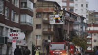 Ankara'da panik anları: 10 katlı binada çıkan yangında 5 kişi dumandan etkilendi