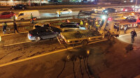 Pendik'te trafiği felç eden zincirleme kaza: Çok sayıda araç birbirine girdi