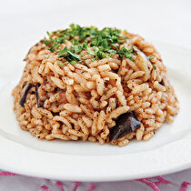 Patlıcanlı Pilav