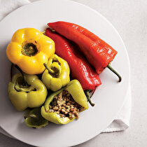 Düşük Kalorili Karabuğdaylı Renkli Biber Dolması