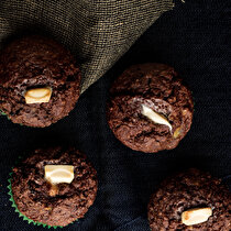 Muzlu Tam Buğday Unlu Beyaz Çikolatalı Muffin