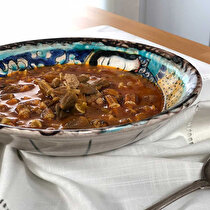 Kuru Bamya Çorbası