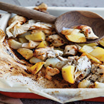 Kağıtta Armutlu Tavuk Kebabı