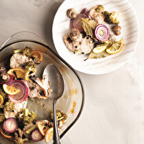 Fırında Mantarlı Palamut