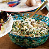 Kremalı Mantarlı Ispanak