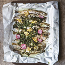 Fırında Turplu Mezgit