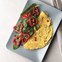 Narlı Ispanaklı Omlet