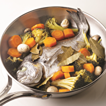 Brokolili Çipura Buğulama