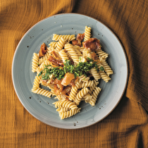 Kuru Biberli Patlıcanlı Makarna