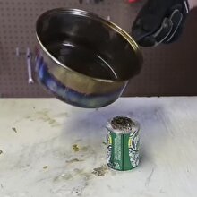 Kutu ve mum ile spiral ateş oluşturma
