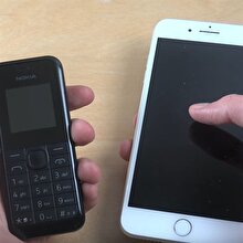 Nokia 105 ve iPhone 7 Plus hız testinde karşı karşıya geldi