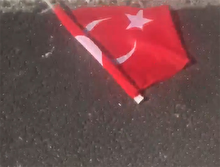 Cizre yolunda Türk bayrağını yerde görünce dayanamadı