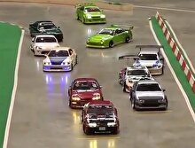 Model arabalarla yapılan drift yarışması