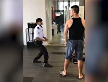 MMA dövüşçüsüne kafa tutan güvenlik görevlisi