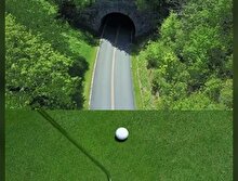 Golf arabasını tünele sokmak