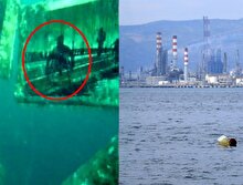 Deprem sonrası sular altında kalan şehir görüntülendi