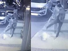 İzmir'de köpeğe tekme atan şahıs güvenlik kamerasında