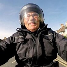 101 yaşından sonra motosikletiyle vadi vadi dolaşacak