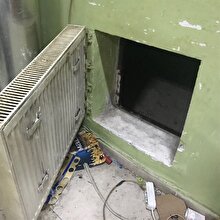 Polis baskınında gizli geçit bulundu