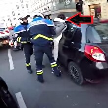 Yayaya çarpıp kaçan otomobili yakalatan cesur motosikletli