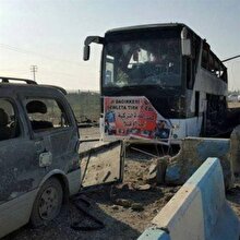 Dün gece Afrin'de vurulan PKK konvoyu