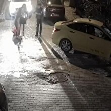 Anne ve bebeğin ölümden döndüğü kaza kamerada