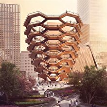 Heatherwick Studio'nun Vessel binasının yapım aşaması